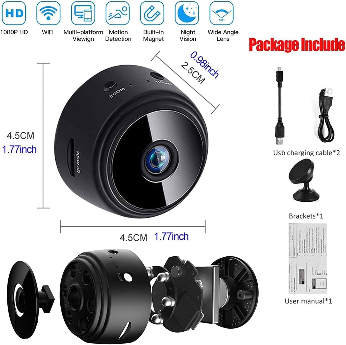 A9 Mini Wireless Security Camera